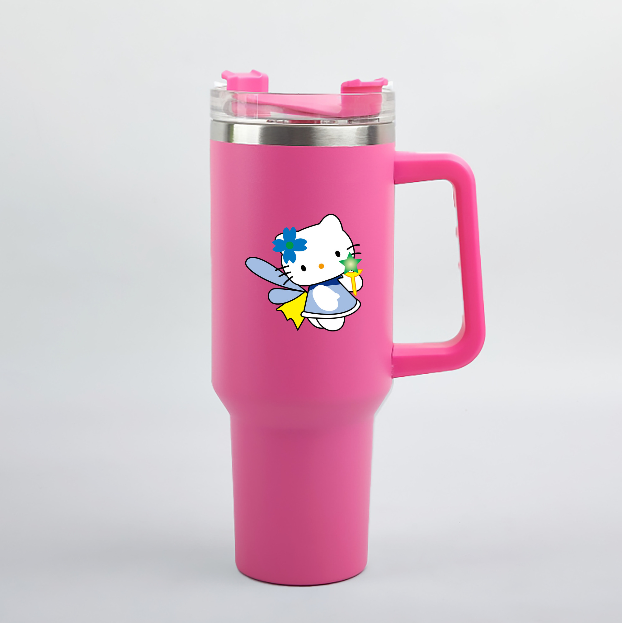 （画像用） Hello Kitty ハローキティ 1200mL車用タンブラー（カラープリント）